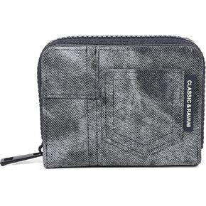 محفظة من الدنيم للنساء، محافظ صغيرة بحامل بطاقات RFID مع جيب بسحاب للنساء والفتيات (بني الدنيم) in Kuwait