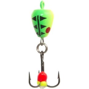 Clam 9439 Bomb Spoon, 1/16-Ounce, Glow Chartreuse Tiger in Kuwait