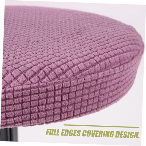 Amosfun Round Bar Stool Cushion Elastic Stretchy Seat Protective Cover Removable Chair Protector for Hotel Party Office Fits Round Chairs in Saudi Arabia