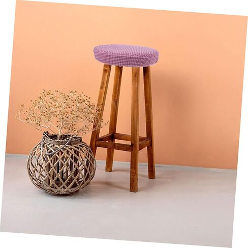 Amosfun Round Bar Stool Cushion Elastic Stretchy Seat Protective Cover Removable Chair Protector for Hotel Party Office Fits Round Chairs in Saudi Arabia
