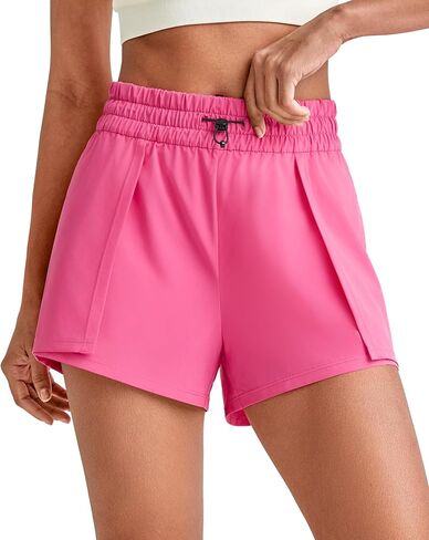 G4Free 2 in 1 Flowy Athletic Running Shorts for Women Mid Rise Quick Dry Workout Summer Shorts for Tennis with Liner in Kuwait