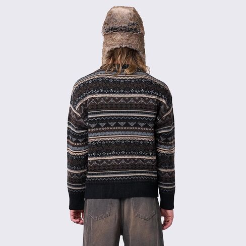 Women Vintage Striped Pullover Sweater Y2k Long Sleeve Crew Neck Loose Knit Sweaters Fall Winter Knitwear in Saudi Arabia