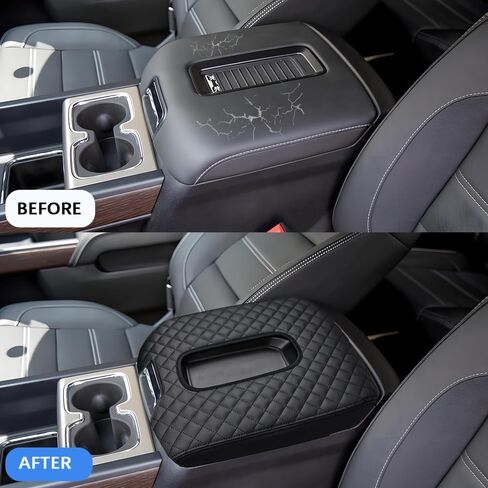 تغطية وحدة التحكم المركزية لعام 2014-2018 تشيفي سيلفرادو/GMC Sierra 1500 2500 3500 و 2015-2019 Tahoe/Yukon/Suburban ، غطاء واقعي للذراعين في مسند الأذرع (للحصول على لوحات مقعد دلو فقط) in Kuwait