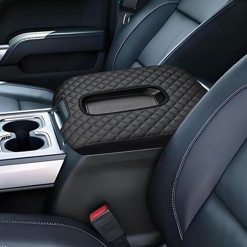 تغطية وحدة التحكم المركزية لعام 2014-2018 تشيفي سيلفرادو/GMC Sierra 1500 2500 3500 و 2015-2019 Tahoe/Yukon/Suburban ، غطاء واقعي للذراعين في مسند الأذرع (للحصول على لوحات مقعد دلو فقط) in Kuwait