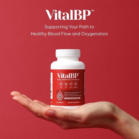 Vital BP - Support for Normal Blood Pressure - Supports Blood Flow & Arteries - with CoQ10, L-Citrulline, and K2 & D3-60 Capsules in Saudi Arabia
