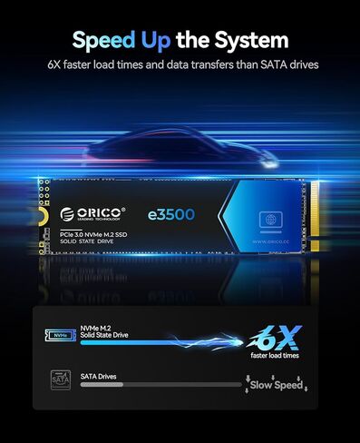 ORICO 4TB NVMe SSD PCIe 4.0- Up to 7400MB/s, M.2 SSD 2280 PCIe 4.0X4 Internal Solid State Drive SSD, Fast Heat Dissipation, Compatible with macOS Windows for Gamers and Creators-e7400 in Kuwait
