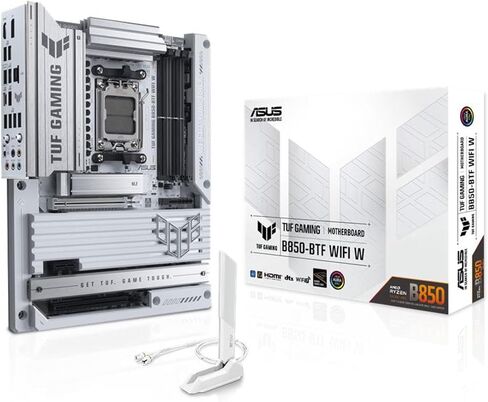 ASUS TUF Gaming B850M-Plus WiFi AMD AM5 B850 MATX اللوحة الأم ، 14+2+1 80A مراحل DRMOS ، DDR5 ، PCIE 5.0 ، 3x M.2 ، WI-FI 6E ، 2.5GB LAN ، DP ، HDMI ™ ، USB 10GBPS & 20GBPS Type-C® ، BIOS Flashback ™ ، Aura Sync in Kuwait