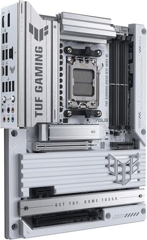 ASUS TUF Gaming B850M-Plus WiFi AMD AM5 B850 MATX اللوحة الأم ، 14+2+1 80A مراحل DRMOS ، DDR5 ، PCIE 5.0 ، 3x M.2 ، WI-FI 6E ، 2.5GB LAN ، DP ، HDMI ™ ، USB 10GBPS & 20GBPS Type-C® ، BIOS Flashback ™ ، Aura Sync in Kuwait
