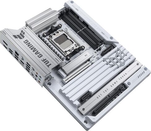 ASUS TUF Gaming B850M-Plus WiFi AMD AM5 B850 MATX اللوحة الأم ، 14+2+1 80A مراحل DRMOS ، DDR5 ، PCIE 5.0 ، 3x M.2 ، WI-FI 6E ، 2.5GB LAN ، DP ، HDMI ™ ، USB 10GBPS & 20GBPS Type-C® ، BIOS Flashback ™ ، Aura Sync in Kuwait