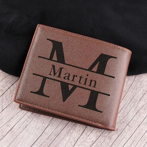 awofer Custom Wallets for Men Personalized Wallets Engraved Wallet, Leather Photo Wallet for Men, Perfect Gifts for Husband,Dad,Son,BF,Friend in Saudi Arabia