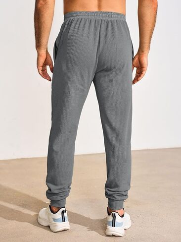 Yousify Mens Sweatpants Athletic مرنة الخصر الصالة الرياضية الصال in Saudi Arabia