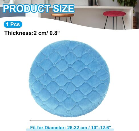 PATIKIL Stool Covers Round, Elastic Bar Stool Covers Washable Stool Cushion Slipcover Stretchy Bar Chair Seat Cover for 10-13 Inch Chair, Blue in Saudi Arabia