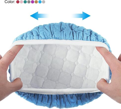 PATIKIL Stool Covers Round, Elastic Bar Stool Covers Washable Stool Cushion Slipcover Stretchy Bar Chair Seat Cover for 10-13 Inch Chair, Blue in Saudi Arabia