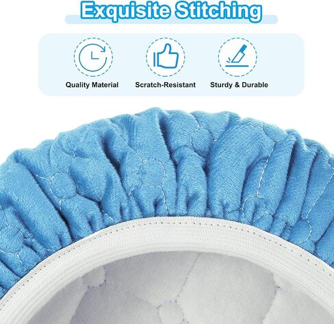 PATIKIL Stool Covers Round, Elastic Bar Stool Covers Washable Stool Cushion Slipcover Stretchy Bar Chair Seat Cover for 10-13 Inch Chair, Blue in Saudi Arabia