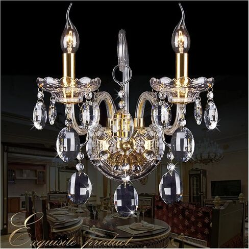 Large chaner Chaner LED Candle Crystal lamp Modern Clear s Dining Room Luxury Chaner Bedroom Lighting Fixture (Lampshade Color : 18 Lights Chaner) (15 Lights in Saudi Arabia