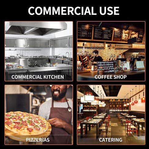 بيتزا Electric Oven Indoor Confertop Pizza Oven Pizza Maker Machine للمنزل مع طباخ بيتزا من الفولاذ المقاوم للصدأ الموقت ، مناسب للاستخدام التجاري والمنزل (أسود) in Saudi Arabia