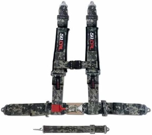 Camouflage 5 Point Harness & Bypass Plug for Bucket Seat ، إصدار مزلاج ، 9 خيارات ألوان ، يعمل مع Canam UTVS ، تسخير السباق ، سيارة سباق ، ومركبة الطرق الوعرة (وحدة واحدة) [6001 CB 5999C] in Kuwait