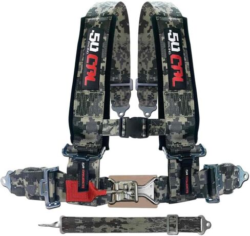 Camouflage 5 Point Harness & Bypass Plug for Bucket Seat ، إصدار مزلاج ، 9 خيارات ألوان ، يعمل مع Canam UTVS ، تسخير السباق ، سيارة سباق ، ومركبة الطرق الوعرة (وحدة واحدة) [6001 CB 5999C] in Kuwait