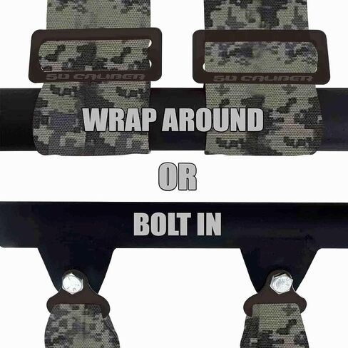 Camouflage 5 Point Harness & Bypass Plug for Bucket Seat ، إصدار مزلاج ، 9 خيارات ألوان ، يعمل مع Canam UTVS ، تسخير السباق ، سيارة سباق ، ومركبة الطرق الوعرة (وحدة واحدة) [6001 CB 5999C] in Kuwait