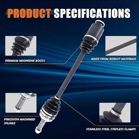 CV AXLE ROMBLY ASSEMBLY زوج 2PCS متوافق مع 2003-2006 Subaru Baja 2000-2002 Forester 2000-2003 Impreza 2000-2004 Legacy 667259 28021ac200 in Saudi Arabia