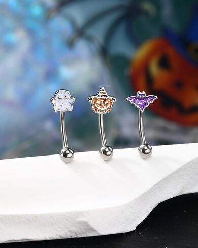 Cocharm 3pcs Halloween Rook أقراط 16g روك الحواجب مجوهر in Saudi Arabia