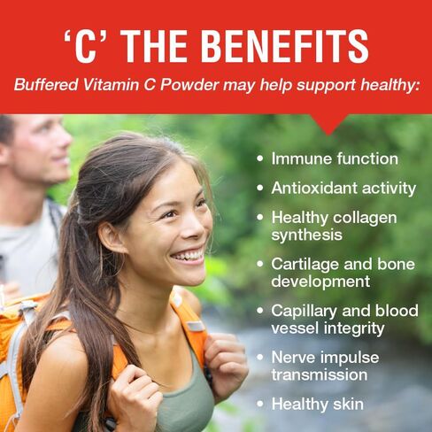 SOLARAY Vitamin C Crystalline 5000mg | Buffered Powder for Gentle Digestion | Healthy Immune Function, Collagen Synthesis & Antioxidant Support | 8 oz in Saudi Arabia