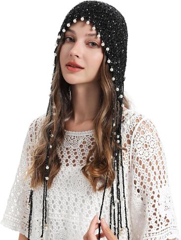 ZLYC Women Cotton Crochet Slouchy Beanie Hat with Tassel Handmade Knit Skull Cap in Saudi Arabia