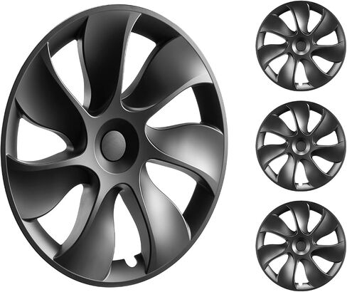 VEVOR Wheel Rim Cover Hubcaps, 19 in, 2021-2023 Model Y Fully Fit Hubcap with Snap, Guard Tape & Valve Nozzle Hole, ABS & PC Hubcap with High Rigidity & Less Wind Drag, Fits for All Weather Use in Saudi Arabia