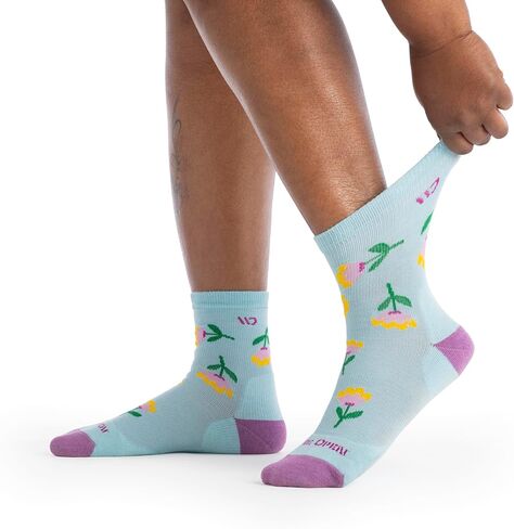 Wide Open Crew Socks for Women – Merino Wool, Lightweight Comfortable Cotton Blend High Long Socks for Everyday Wear (9507) in Kuwait