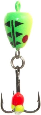 Clam 9439 Bomb Spoon, 1/16-Ounce, Glow Chartreuse Tiger in Kuwait