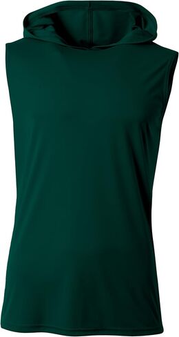 A4 N3410 Men Performance Hooded Tee Athletic Fit Workouts Sleeveless Hoodie in Saudi Arabia