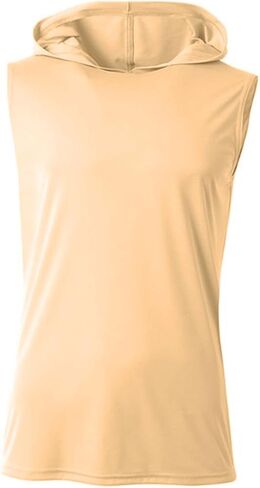 A4 N3410 Men Performance Hooded Tee Athletic Fit Workouts Sleeveless Hoodie in Saudi Arabia