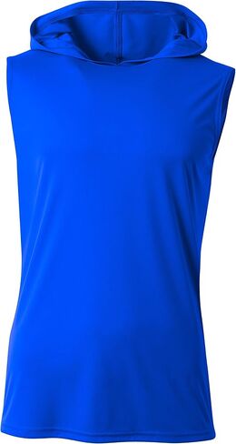A4 N3410 Men Performance Hooded Tee Athletic Fit Workouts Sleeveless Hoodie in Saudi Arabia