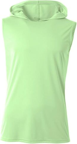 A4 N3410 Men Performance Hooded Tee Athletic Fit Workouts Sleeveless Hoodie in Saudi Arabia