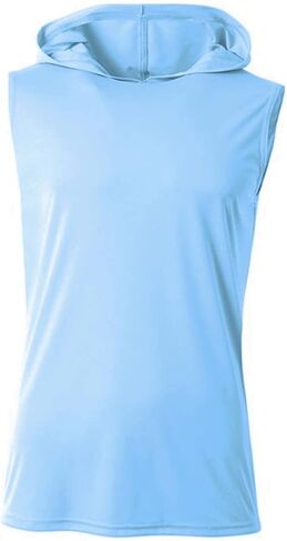 A4 N3410 Men Performance Hooded Tee Athletic Fit Workouts Sleeveless Hoodie in Saudi Arabia