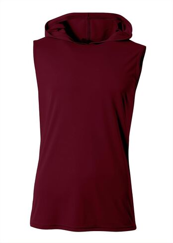 A4 N3410 Men Performance Hooded Tee Athletic Fit Workouts Sleeveless Hoodie in Saudi Arabia