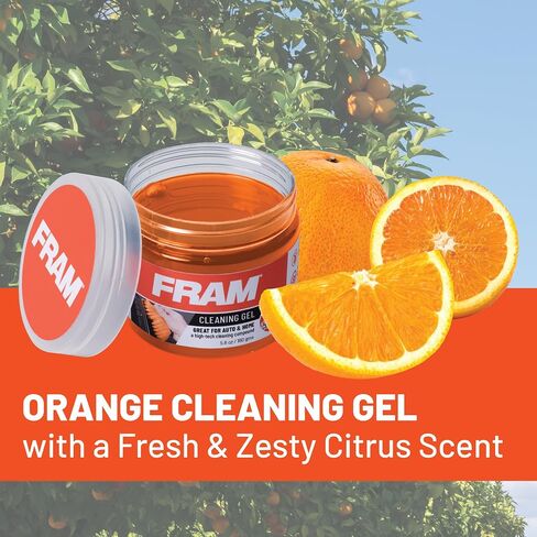 FRAM FEK40007AM Cleaning Gel for Car, Great for Auto and Home, Interior Cleaning Slime for Bike, Keyboards, Remotes, etc, 5.6oz (160 g), 2pk in Saudi Arabia