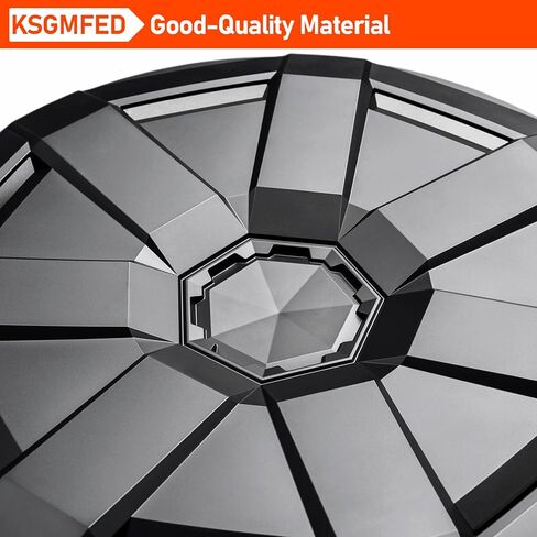 4 قطع من أغطية مركز العجلات متوافقة مع ملحقات Tesla Cybertruck 2023 2024، غطاء مركزي كامل سداسي بديل مقاوم للماء لملحقات Cybertruck الخارجية لعام 2024، أسود in Kuwait