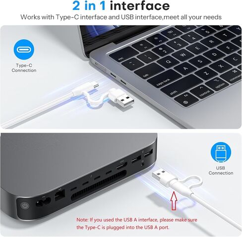 OMOTON Wired Keyboard for Mac, with Dual Interface (USB and Type-C), Numeric Keypad for MacBook Pro/Air, iMac, iMac Pro, Mac Mini, Mac Pro Laptop, Silver in Kuwait