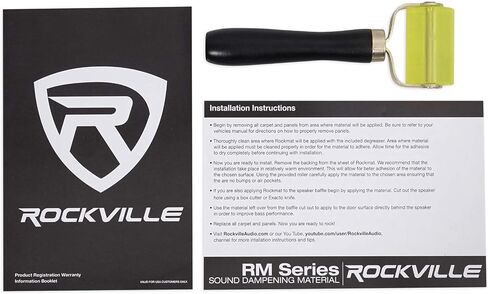 Rockville Rockmat RM12-S 12 Sq Ft Sound Dampening/Deadening Butyl Rubber Car Kit Silver in Saudi Arabia