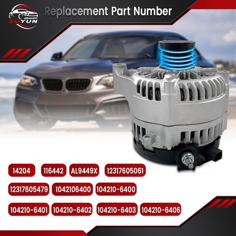 104210-6920 12V 225AMP Alternator Compatible With 2015-2020 Ford F-150 V6 2.7L, 2019-2020 F-150 V6 3.3L, 2017-2020 F-150 V6 3.5L, 104211-0820 FL3Z-10300-FA FL3Z-10346-B in Kuwait
