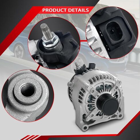 104210-6920 12V 225AMP Alternator Compatible With 2015-2020 Ford F-150 V6 2.7L, 2019-2020 F-150 V6 3.3L, 2017-2020 F-150 V6 3.5L, 104211-0820 FL3Z-10300-FA FL3Z-10346-B in Kuwait