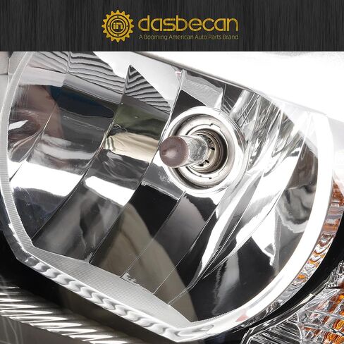 مصباح أمامي هالوجين من Dasbecan متوافق مع 2012-2015 BMW 320i 328i 335i 328i xDrive & 328d 328d xDrive من العدسات الجانبية للسائق الأيسر ومجموعة المصابيح الأمامية المزخرفة تحل محل # 63117338709 BM2502169 in Saudi Arabia