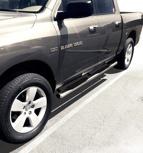 Maxmate 4 "Nerf Bars متوافقة مع 2009-2018 Dodge RAM 1500 ؛ 2010-2025 2500 3500 ؛ 2019-2024 Classic | Crew Cab | WB2D41127 | Side Step Rails Rails Rails in Saudi Arabia