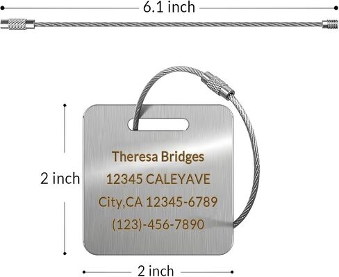 (5Pack Made in USA) Custom Personalized Luggage Tags-Customized Unique tag for Suitcase Backpack Travel,Bags (Blue (3.8×2)) in Kuwait