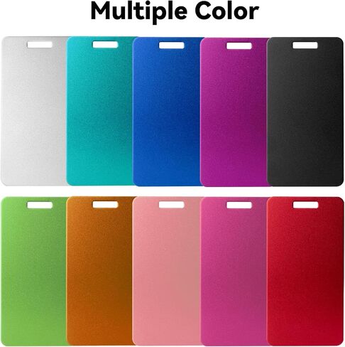 10 Pack Personalized Luggage Tags - Custom Laser Engraved Aluminum Luggage Tags for Cruise Travel - Name Tags for Bags and Backpacks in Saudi Arabia