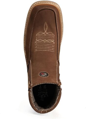 Country Flex Genuine Leather Dual Zipper Work Short Boot Soft Toe Pin Stripe Wedge Sole in Kuwait