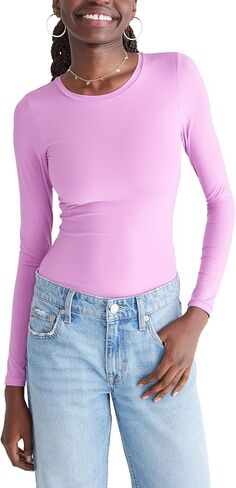 Aeropostale Womens على محمل الجد ناعم ناعم طاقم الرقبة طويلة الأكمام in Saudi Arabia