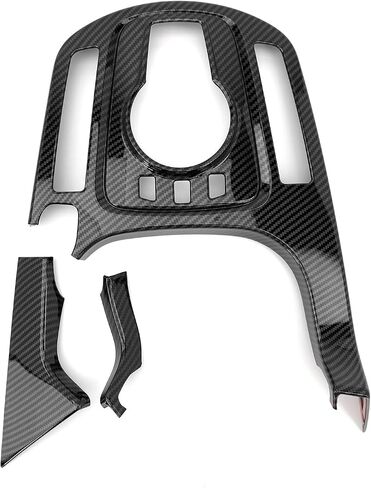 YOUTOOCAR Carbon Fiber Style Automatic Transmission Car Gear Shift Panel Cover Interior Trim Compatible with Kia Seltos 2019-2022 2023 2024 Accessories(A) in Saudi Arabia
