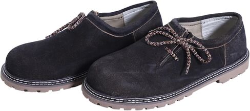 Lederhosen Shoes Men - Authentic German Shoes for Oktoberfest - Trachten Shoes - Haferl German Shoes - Brown in Saudi Arabia